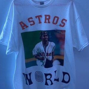 Custom “ASTROS WORLD” t shirt
